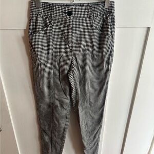 Urban Outfitters Black and White Checkered Cropped Pants